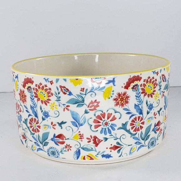 Pioneer Woman Mazie Round Bowl Ceramic Flower Floral 6" - Picture 4 of 7